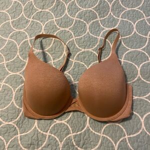 Victoria's Secret Tan Perfect Shape Bra with Underwire Support